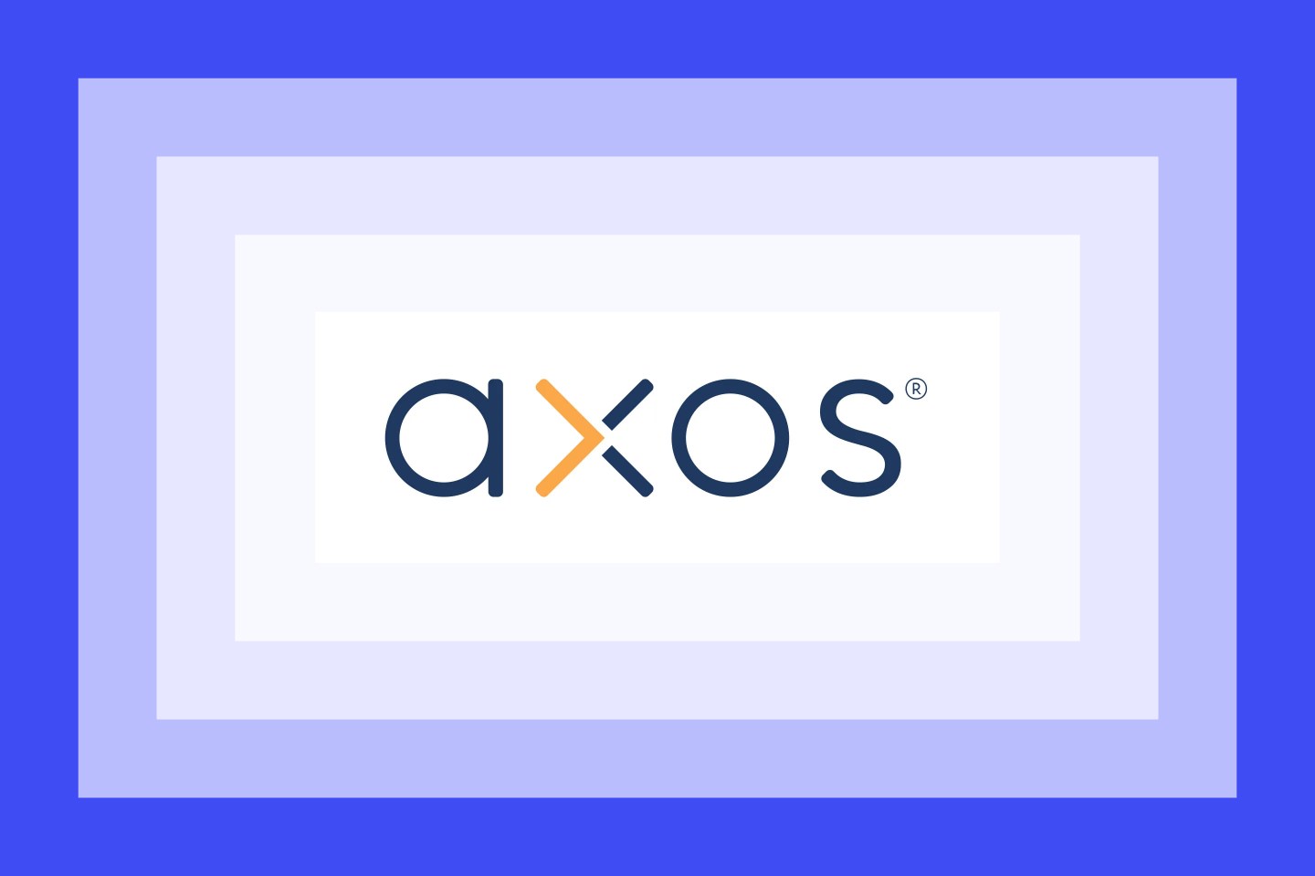The Axos Bank logo on a layered frame.