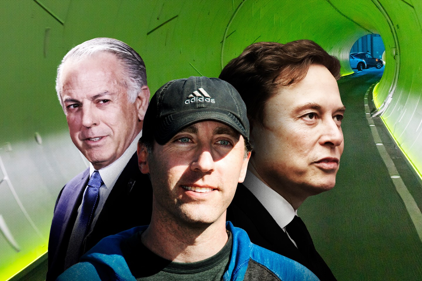 LAS VEGAS, NV - APRIL 14: General views of the Vegas Loop hyperloop, featuring Tesla electric cars at the Las Vegas Convention Center on April 14, 2024 in Las Vegas, Nevada.
LAS VEGAS, NV - FEBRUARY 05: Nevada Governor Joe Lombardo (R) walks on stage during the Super Bowl LVIII Welcome Press Conference Monday, Feb. 5, 2024, at Mandalay Bay Events Center in Las Vegas, Nevada.
Steve Davis, Operations Head of the Boring Company, answers questions after the 2019 SpaceX Hyperloop Pod competition at the SpaceX headquarters in Los Angeles on July 21, 2019. - 21 teams from around the world competed in the event which sees their pods race on the 1.25 kilometer Hyperloop test track.
Tesla CEO Elon Musk attends the public memorial service for right-wing activist Charlie Kirk at State Farm Stadium in Glendale, Arizona, on September 21, 2025.