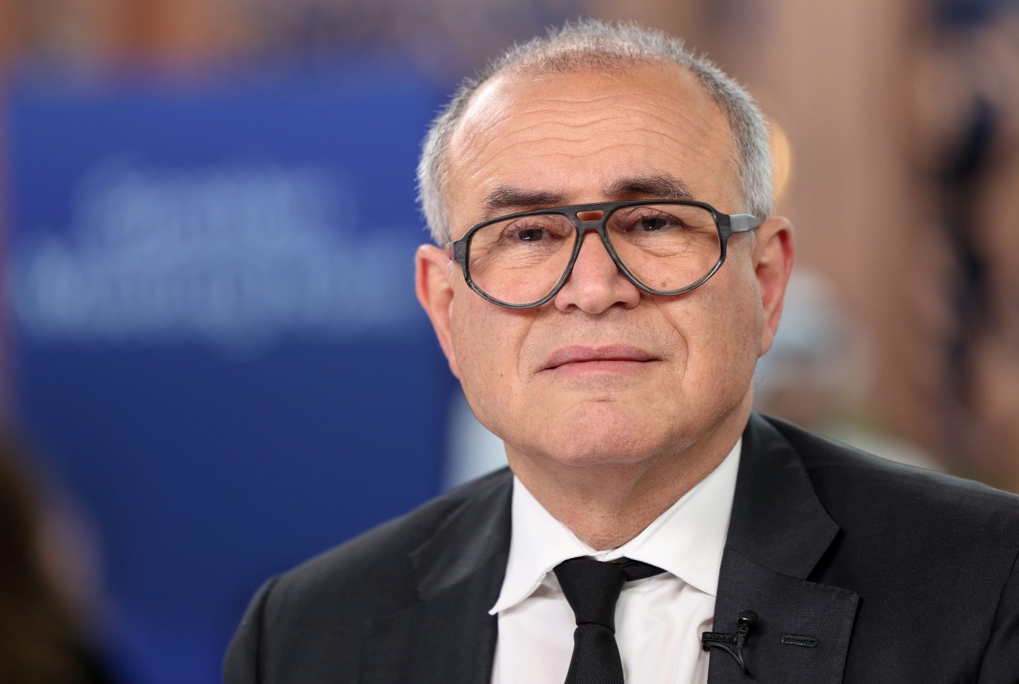 Nouriel Roubini, chief executive officer of Roubini Macro Associates Inc., during a Bloomberg Television interview on the sidelines of the Qatar Economic Forum (QEF) in Doha, Qatar, on Wednesday, May 24, 2023.