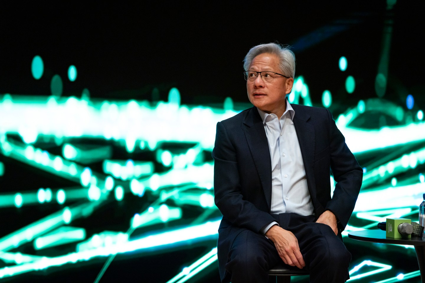Nvidia founder and CEO Jensen Huang in Gyeongju, South Korea on October 31, 2025. (Photo: Woohae Cho/Getty Images)