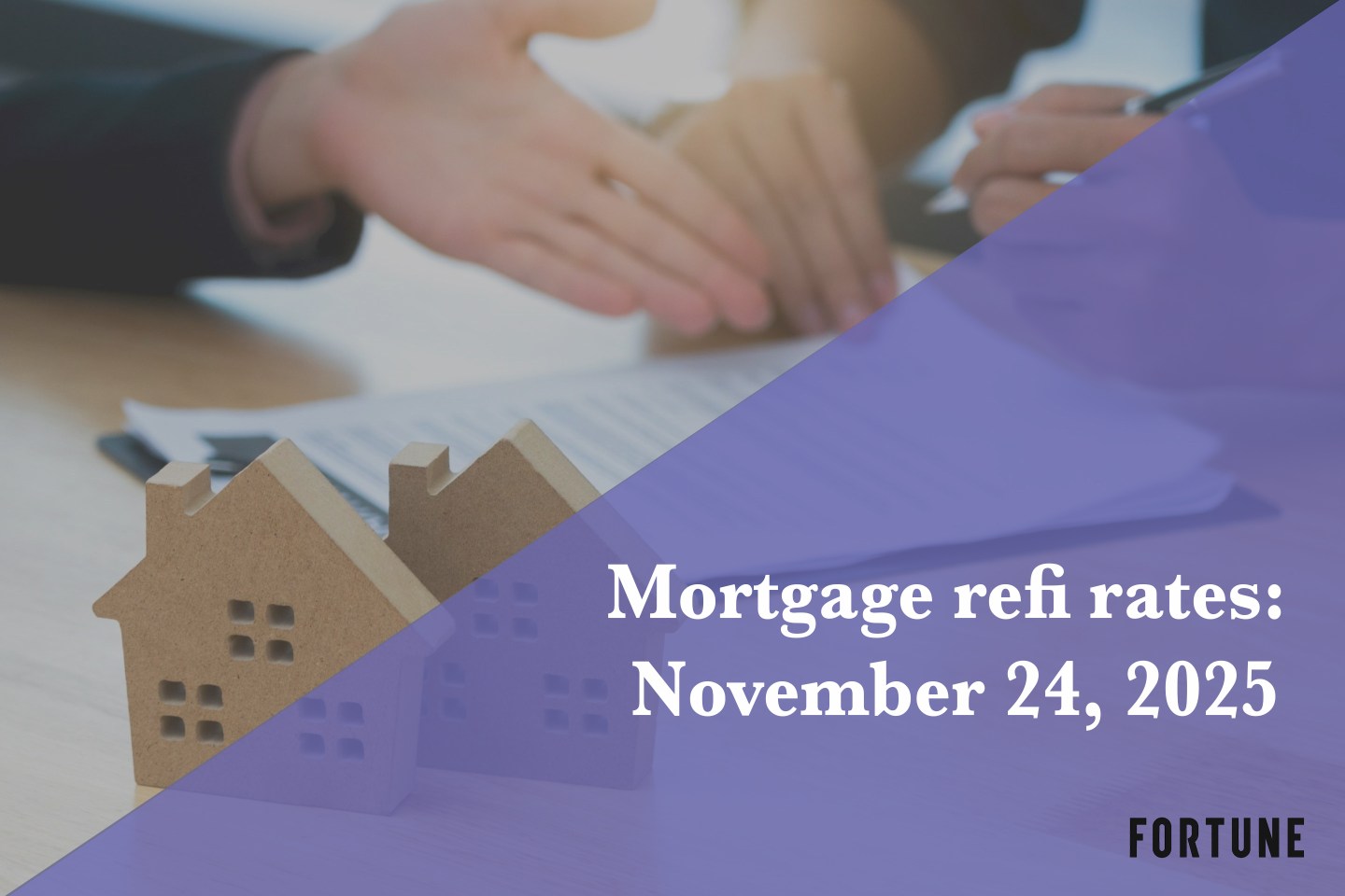 Current refi mortgage rates report for Nov. 24, 2025