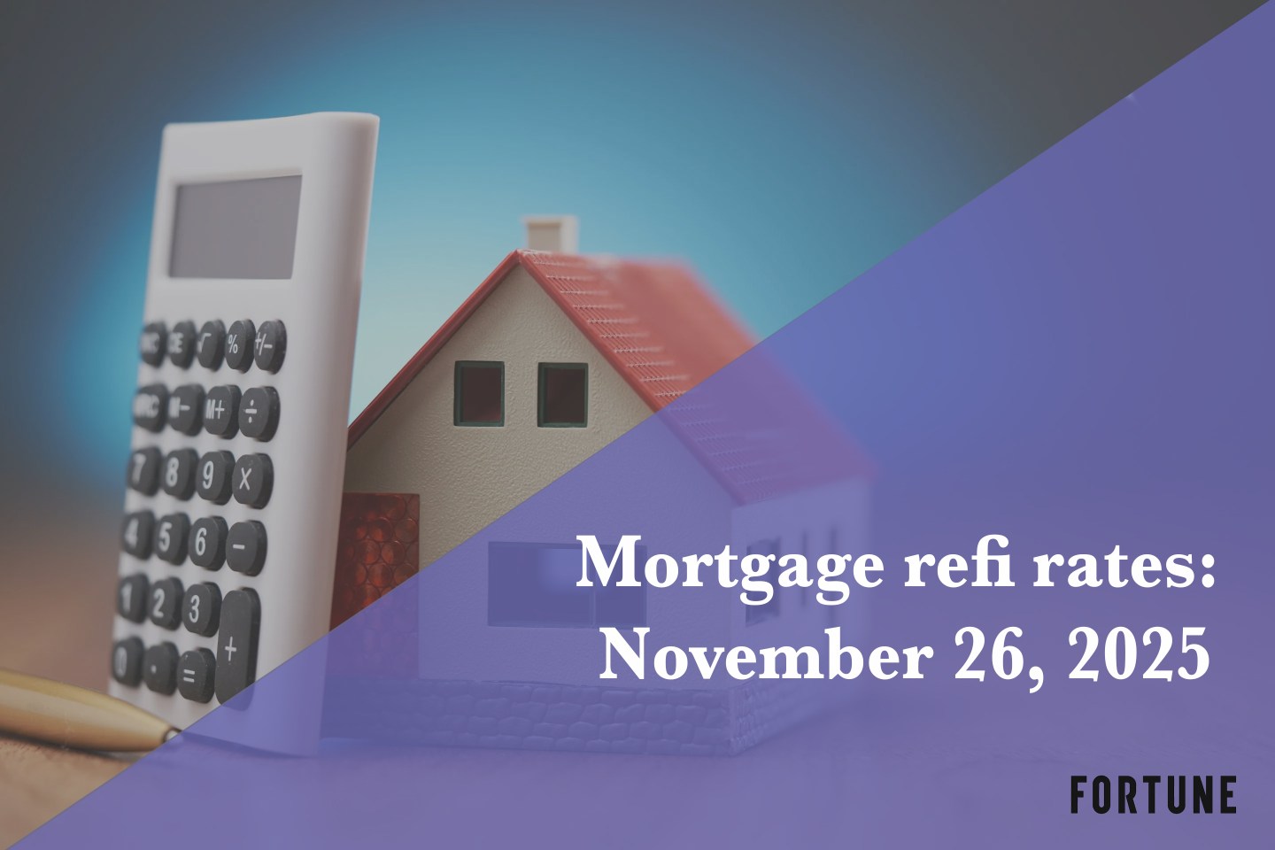 Current refi mortgage rates report for Nov. 26, 2025